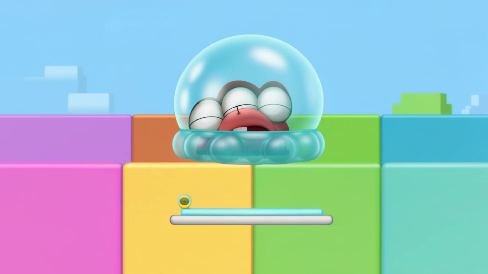 夸张卡通风格树懒闪电冒险滑板奇幻旅程| AI Video, image size:1920x1080